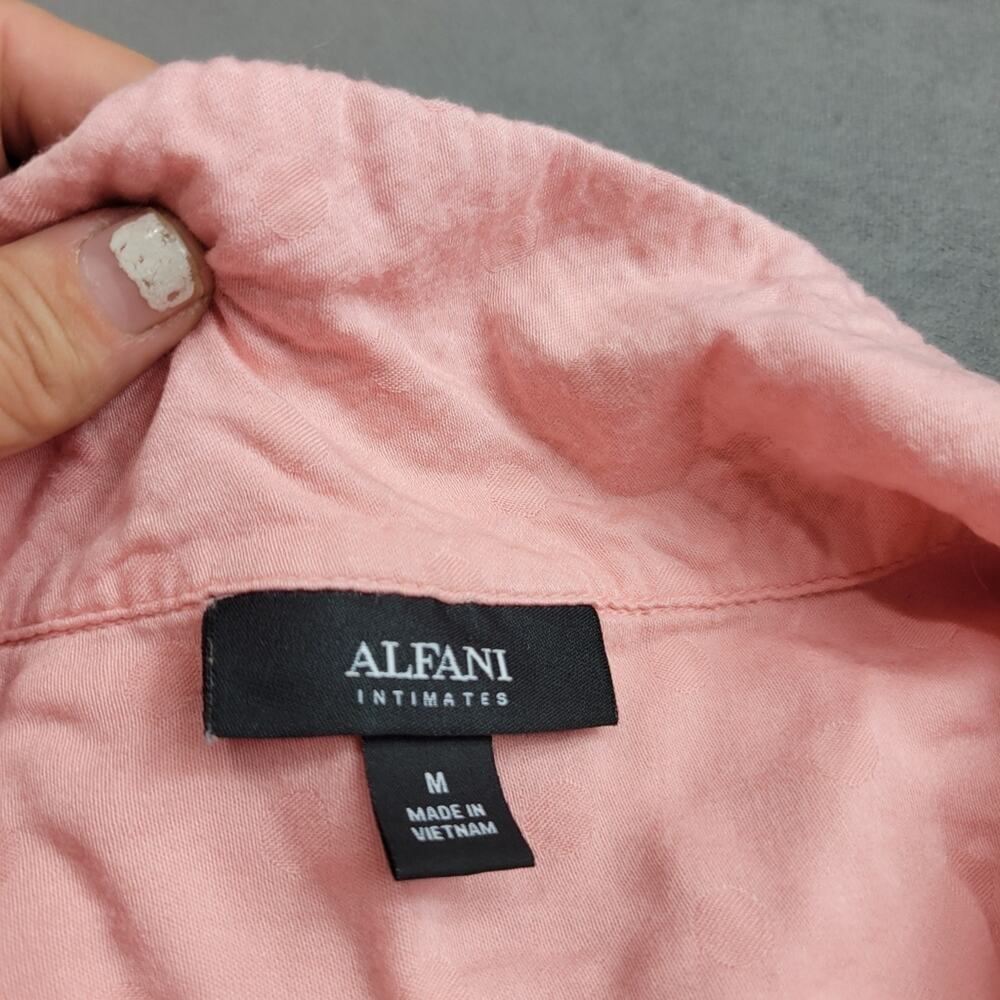 Alfani‎ Intimates PJ Set Womens Size Medium Pink Polka Dot Button Top Slit Pant - Picture 9 of 15